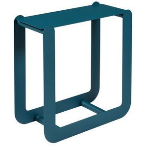 Behälter für Holzscheite Nevado metall blau / Hocker - L 60 x H 60 cm - Fermob - Blau