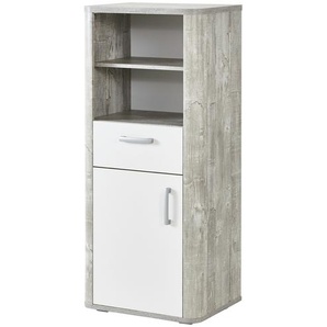 Beistellschrank - grau - Materialmix - 55 cm - 128 cm - 41 cm | Möbel Kraft