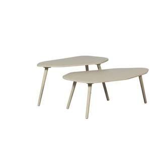 WOOOD Beistelltisch 2er-Set   ¦ beige ¦ Maße (cm): B: 50 H: 40