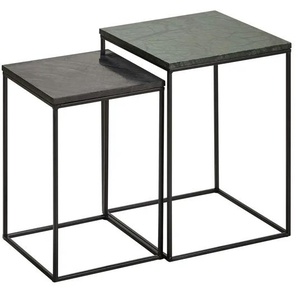 Beistelltisch 2er-Set Carrara ¦ mehrfarbig ¦ Maße (cm): B: 35 H: 50