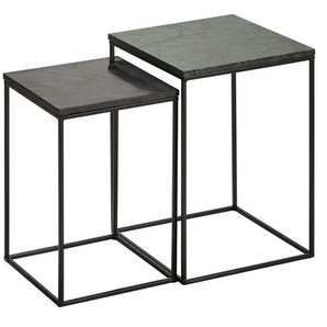 Beistelltisch 2er-Set  Carrara ¦ mehrfarbig ¦ Maße (cm): B: 35 H: 50