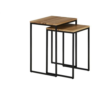 Beistelltisch 2er-Set Ferro ¦ holzfarben ¦ Maße (cm): B: 33 H: 54