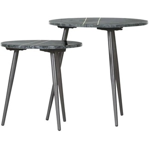Beistelltisch 2er Set - grün - Materialmix | Möbel Kraft
