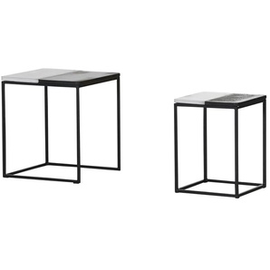 Beistelltisch 2er Set  Round ¦ schwarz