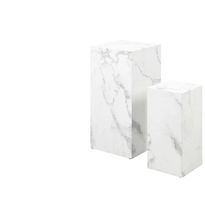 Beistelltisch 2er-Set   ¦ weiß ¦ Maße (cm): B: 35 H: 70