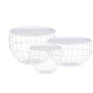 Beistelltisch  3er Set  Plaza ¦ weiß