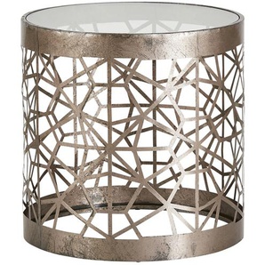 Beistelltisch - gold - Materialmix - 50 cm - [50.0] | Möbel Kraft