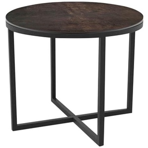 Beistelltisch Talia Laque, rostbraun, schwarz