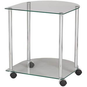 Beistelltisch  Anika ¦ transparent/klar ¦ Maße (cm): B: 41 H: 45 T: 41.0