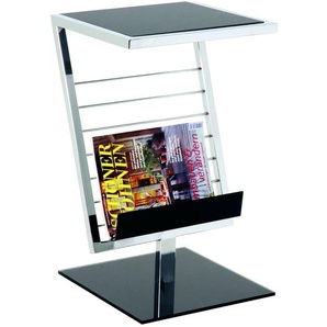 Beistelltisch Anka 36 x 60 x 30cm Schwarz/Silber