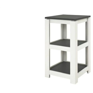 Beistelltisch auf Rollen   ¦ weiß ¦ Maße (cm): B: 40 H: 74