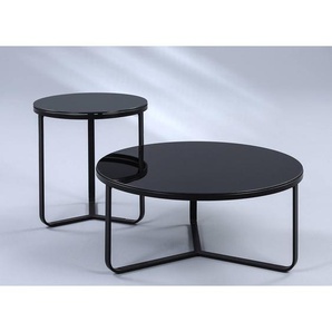Beistelltisch Borghi Ø 50cm Schwarz