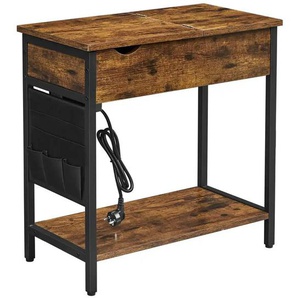 Beistelltisch   ¦ braun ¦ Maße (cm): B: 60 H: 60