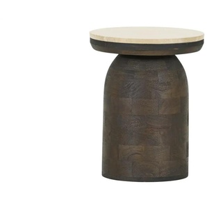 Beistelltisch - braun - Materialmix - 45 cm - 40.0 | Möbel Kraft