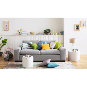 Beistelltisch Circle 2er-Set Ø 48cm Weiß/Hochglanz Weiß
