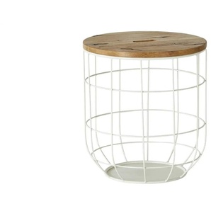 Beistelltisch  Corbello ¦ weiß ¦ Maße (cm): H: 50  Ø: 45