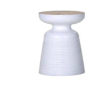 Beistelltisch  Darcy ¦ weiß ¦ Maße (cm): H: 45  Ø: 35