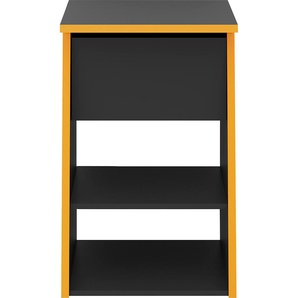 Beistelltisch FMD Zocker Tische Gr. B/H/T: 49,4 cm x 77,7 cm x 50 cm, grau (anthrazit, anthrazit, anthrazit) Beistelltische Ergänzung zum Gamingtisch Zocker