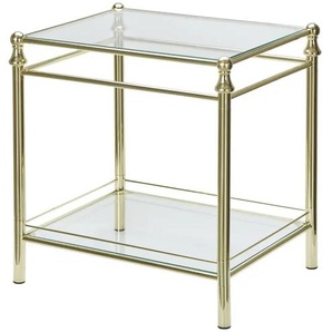 Beistelltisch - gold - Materialmix - 52 cm - 53 cm - cm 42,0 | Möbel Kraft