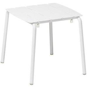 Beistelltisch Granada Aluminium weiß, 45x52.8x48 cm