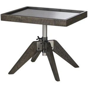 HASENA Beistelltisch - grau - Materialmix - 52 cm - 34 cm - cm 42,0 | Möbel Kraft