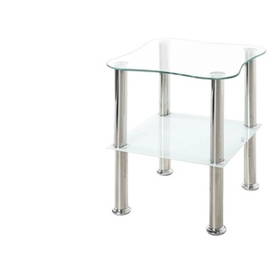 Beistelltisch  Hanau ¦ transparent/klar ¦ Maße (cm): B: 40 H: 47 T: 40.0