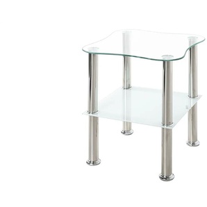 Beistelltisch  Hanau ¦ transparent/klar ¦ Maße (cm): B: 40 H: 47 T: 40.0