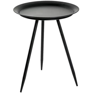 Beistelltisch   Harsum  ¦ schwarz ¦ Maße (cm): H: 47  Ø: 38