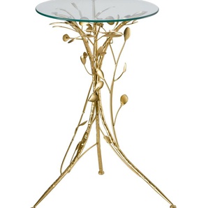 Beistelltisch HEINE HOME Tische Gr. B/H/T: 42 cm x 63,5 cm x 42 cm, goldfarben Beistelltische