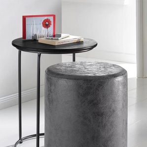 Beistelltisch HEINE HOME Tische Gr. H: 52 cm, grau (grau, schwarz) Beistelltische
