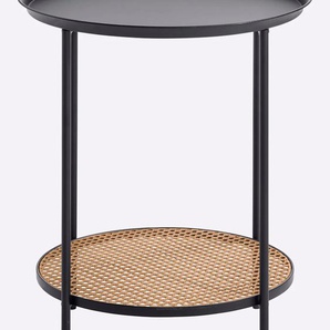 Beistelltisch HEINE HOME Tische Gr. H: 56 cm, schwarz (schwarz, natur) Beistelltische