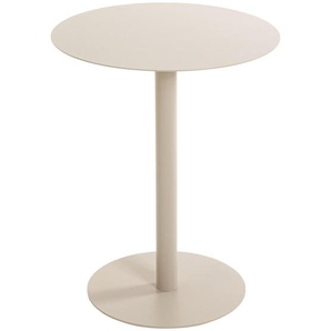 Beistelltisch, Hellgrau, Metall, rund, Rundrohr, Sockel, 40x50x40 cm, Wohnzimmer, Wohnzimmertische, Beistelltische, Beistelltische Metall