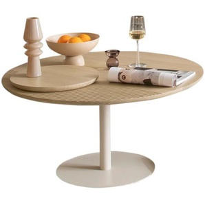 Beistelltisch Henri, Eiche milk massiv, 90 cm.