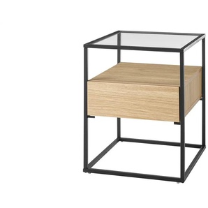 Beistelltisch - holzfarben - Materialmix - 43 cm - 54 cm | Möbel Kraft