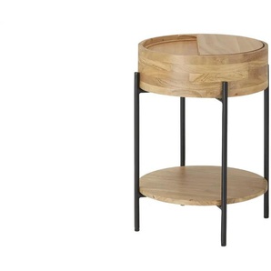 Beistelltisch - holzfarben - Materialmix - 56 cm - 43.0 | Möbel Kraft