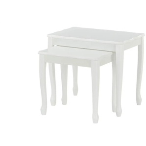Beistelltisch 2er Set  Ina ¦ weiß ¦ Maße (cm): B: 56 H: 48 T: 36.0