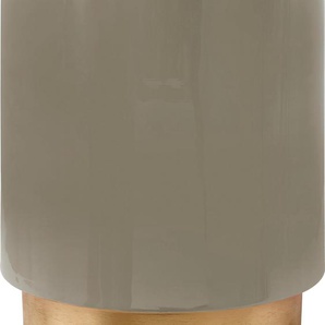 Beistelltisch KAYOOM Beistelltisch Art Deco 375 Tische Gr. B/H/T: 35 cm x 45 cm x 35 cm, grau (taupe, gold, taupe) Beistelltische Dekorativ, glanzvolle Lackierung, stilvolles Design