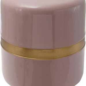 Beistelltisch KAYOOM Beistelltisch Art Deco 475 Tische Gr. B/H/T: 36 cm x 47 cm x 36 cm, rosa (altrosa, gold, rosa) Beistelltische Dekorativ, glanzvolle Lackierung, stilvolles Design