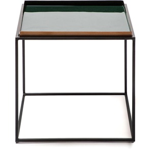 Beistelltisch KAYOOM Beistelltisch Famosa Tische Gr. B/H/T: 40 cm x 40 cm x 40 cm, bunt (dunkelgrün, hellgrün, schwarz, bunt) Beistelltische