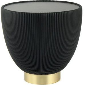 Beistelltisch KAYOOM Beistelltisch Jokai 125 Tische Gr. B/H/T: 47 cm x 45 cm x 47 cm, schwarz (schwarz, gold, weiß) Beistelltische dekorativ, stilvoll, robust