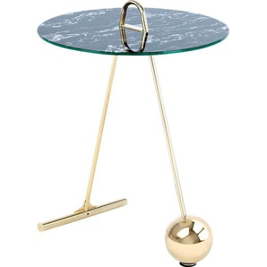 Beistelltisch KAYOOM Pendulum 525 Tische Gr. B/H/T: 46 cm x 60 cm x 46 cm, schwarz (gold, schwarz) Beistelltische