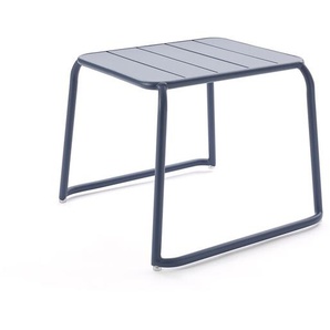 Beistelltisch Malaga Aluminium navyblau, 49x65.2x60.5 cm