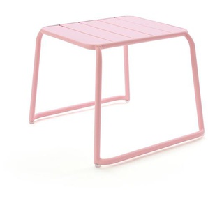Beistelltisch Malaga Aluminium rosa, 49x65.2x60.5 cm