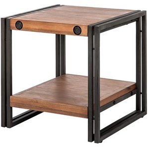 Beistelltisch 50 x 50 x 50cm Braun/Akazie