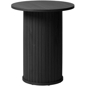 Beistelltisch Maqueda Ø 50cm Schwarz/Eiche Schwarz