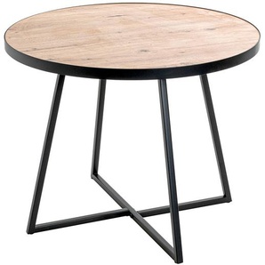 Beistelltisch Melvich - Höhe 48 cm Ø 60cm Schwarz