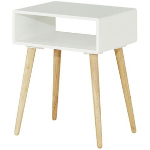 Nachttisch mit Fach Notte ¦ weiß ¦ Maße (cm): B: 30 H: 52