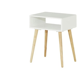 Beistelltisch mit Fach  Notte ¦ weiß ¦ Maße (cm): B: 30 H: 52