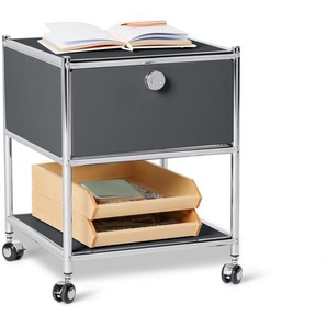 Beistelltisch mit Schublade Metall »CN3«, grau