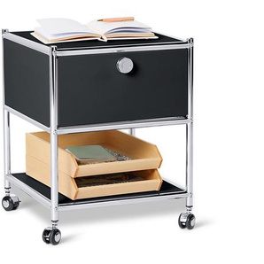 Beistelltisch mit Schublade Metall »CN3«, schwarz